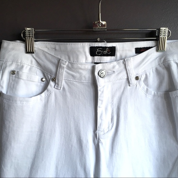 Earl Jeans white denim,bling on back pockets & front,SZ 10,Excellent condition - Picture 4 of 8